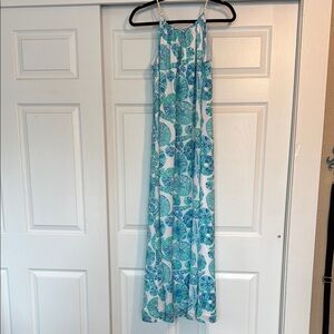 Lilly Pulitzer for Target Blue and White Maxi Dress